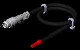Euchner C-M08M04-04X025PV10,0-ES-088843 Connecting cable with plug connector M8, 4-pin, 10 m