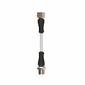 Euchner C-M12F05-05X034PU08,0-M12M05-159359 Connecting cable with 2 plug connectors M12, 5-pin, 8 m, AIDA standard