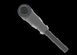 Euchner C-M12F05-05X034PU10,0-GA-136963 Connecting cable with angle plug connector M12, 5-pin, 10 m