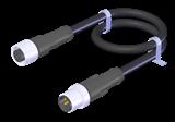 Euchner C-M12F05-05X034PV05,0-M12M05-100180 Connecting cable with 2 plug connectors M12, 5-pin, 5 m