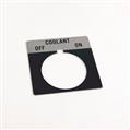 Allen Bradley 800T-X528 30mm 800T OFF-COOLANT-ON Legend Plate