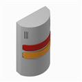 Allen Bradley 855W-G10Y5Y4 855W 120V AC Wall Mount Signal Light