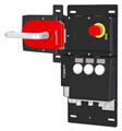 Euchner MGB-L1HB-EIA-L-128327 Locking set MGB-L1-EI (guard locking by spring force) with 3 pushbuttons, emergency stop