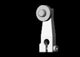 Euchner NHS ROLLENHEBEL Lever arm with steel roller