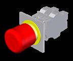 Euchner NOT-HALT TASTE 22MM 2 OE/ZUG