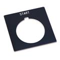 Allen Bradley 800H-W126 30mm 800H START Grey Legend Plate