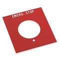 Allen Bradley 800H-Y4 800H PB EMERG STOP Standard Lgend Plate