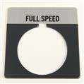 Allen Bradley 800T-X509 30mm 800T FULL SPEED Legend Plate