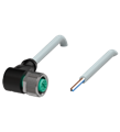 Pepperl+Fuchs V1-W-10M-PUR Female cordset single-ended M12 angled A-coded, 4-pin, PUR cable grey