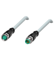 Pepperl+Fuchs V31-GM-5M-PVC-V31-GM Cordset M8 socket straight to M8 plug straight A-coded, 4-pin, PVC cable grey
