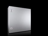 Rittal AX 1304.000 AX kompakt pano, GYD: 600x600x210 mm, paslanmaz çelik 14404, montaj plakalı, tek kapılı, bir mandallı kilit