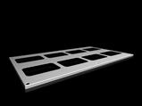 Rittal SV 9681.516 VX Roof plate, Wdepth 1100x600 mm, for cable entry glands