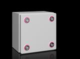 Rittal KX 1500.000 KX terminal kutusu, GYD: 150x150x120 mm, çelik sac, montaj plakasız, kapaklı, kablo giriş plakasız