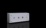 Rittal HD 1684.600 HD switch housing, WxHxD: 100x280x90 mm, stainless steel 14301, 4 switch cut-outs, Ø 225 mm