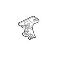 Keyence OP-84298 SJ-H/GL/G/V/R Replacement Intermediate Support Bracket