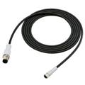 Keyence OP-88072 Connector Cable: M8-M12 Straight, 5 m, PUR