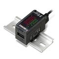 Keyence FT-50AW Amplifier: DIN Rail Mountable, NPN
