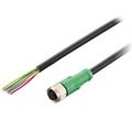 Keyence OP-87583 Oil-resistant Power Cable, Straight, 5 m
