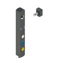 Pizzato NS D4AZ1SRK-F41N001 NS series safety switch with lock and integrated control devices, with actuator
