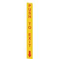 Pizzato VF AP-A1AGR02 Yellow adhesive in PC, rectangular 300x32 mm, red writing 