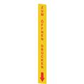 Pizzato VF AP-A1AGR04 Yellow adhesive in PC, rectangular 300x32 mm, red writing 