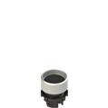 Pizzato E2 1PU2P1290 Spring-return black booted pushbutton