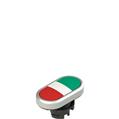 Pizzato E2 1PDRL90423 Double lower flush pushbutton, without marking