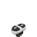 Pizzato E2 1PDSL9AAAB Double lower projecting pushbutton, with marking