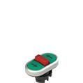 Pizzato E2 1PTRS9AAAZ Triple lower flush pushbutton, with marking