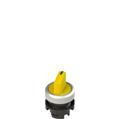 Pizzato E2 1SE12AVA59AB Short handle selector, 2 positions yellow with marking