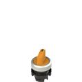 Pizzato E2 1SL12ECD89AB Illuminated short handle selector, 2 positions orange with marking