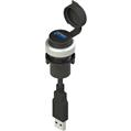 Pizzato E2 1USB9AN3 USB socket 30 EROUND series