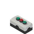 Pizzato ES AC33016 Complete unit with enclosure, 2 flush pushbuttons, 1 projecting pushbutton and contacts