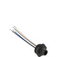 Pizzato VF CNP4MM M12 plastic male wired connector, 4 poles, for M20 threads