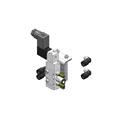 Dopag 1023740 Solenoid valve with industrial plug type CI and holding sheet metal