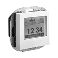Alre HTRRUu210.021#57/V2 Room/underfloor temperature controller with timer, flush-mounted, cover 55x55mm, pearl white, gloss