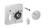 Alre JZ-035.021 Cover set for room thermostat RTBSU-401062 / floor temperature controller RTERU, 50×50, traffic white (RAL9016), matt