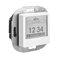 Alre KTRRUu217.456#09/V2 Room thermostat with timer, heating/cooling, flush-mounted, 230V AC, cover 50x50mm, pearl white, gloss