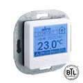Alre KTRBUu217.456#27 BACnet room controller flush-mounted, 230V AC, cover 50x50mm, traffic/studio white, gloss