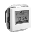 Alre FTRFUd210.123#59 Wireless room temperature sensor with timer, flush-mounted, cover 55x55mm, traffic/studio white, gloss