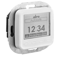 Alre KTRRUu257.456#28/V2 Room thermostat with timer, heating/cooling, flush-mounted, 24V AC/V DC, cover fits BUSCH-JAEGER Reflex SI/SI Linear, pure white, gloss