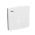 Alre HTRRBd-210.100 Room thermostat with temperature display, surface-mounted super-flat, 5…30°C, 230VAC, 3(05) A, make contact