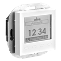 Alre KTRRUu217.456#55/V2 Room thermostat with timer, heating/cooling, flush-mounted, 230V AC, cover 55x55mm, pure white, gloss