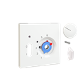 Alre JZ-035.410 Cover set for room thermostat RTBSU, 70×70 for JUNG LS, pearl white (RAL 1013) gloss