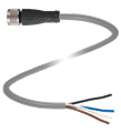Pepperl+Fuchs V1-G-7,5M-PVC-Y292282 Female cordset, M12, 4-pin, PVC cable