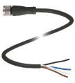 Pepperl+Fuchs V1-G-BK5M-PUR-Y70100962 Female cordset, M12, 4-pin, PUR cable
