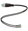 Pepperl+Fuchs V1-GY-3M-PUR-TAP Y connection cable M12 socket straight A-coded 4-pin, PUR 2x single cores