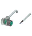 Pepperl+Fuchs V1-W-A2-30M-PUR-ABG0 Female cordset single-ended M12 straight A-coded, LED 4-pin, PUR cable grey, shielded