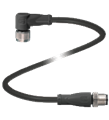 Pepperl+Fuchs V1-W-BK5M-PUR-A-V1-G-A2 Double-ended cordset, M12 to M12, LED, PUR cable, 4-pin