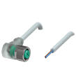 Pepperl+Fuchs V1-W-E2-2M-PVC Female cordset single-ended M12 angled A-coded, LED 3-pin, PVC cable grey